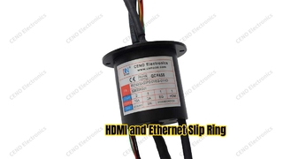 Hybrid Slip Ring για μετάδοση HDMI και Gigabit Ethernet