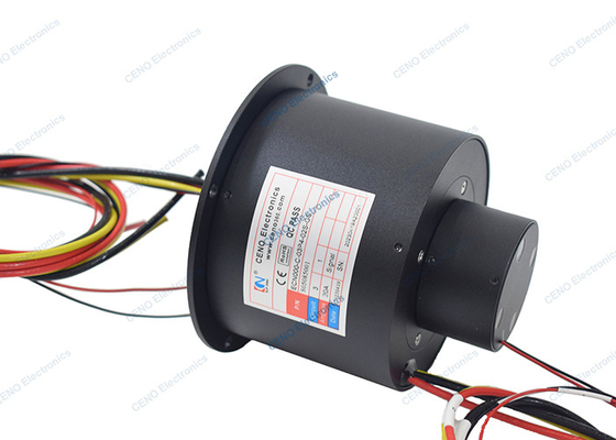 0 - 12000rpm δαχτυλίδι ολίσθησης υψηλής ταχύτητας με τον ηλεκτρικό συλλέκτη για τη βιομηχανική εφαρμογή