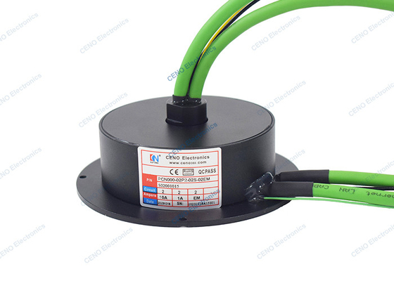 Κατώτατη θερμοκρασία 100M Ethernet Pancake Slip Ring Collector με IP51 & 300RPM