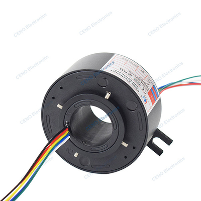 Μέσα από τρύπα Slip Ring με εσωτερική διάτρηση 38mm και αγωγό περιστροφή για τη βιομηχανία
