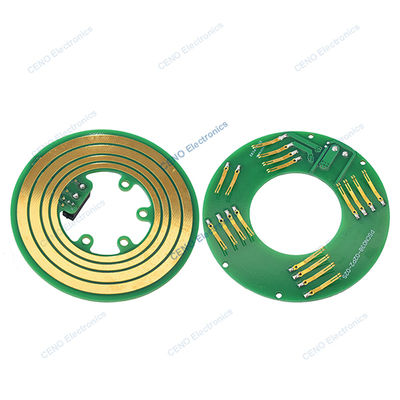 38mm μορφής PCB Pancake Slip Ring με ηλεκτρική ενέργεια και σήμα CAN για ρομποτικά