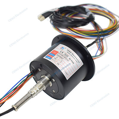 Ενσωματώστε FORJs Slip Ring με ηλεκτρική ενέργεια και 4 οπτικές ίνες περιστροφική σύνδεση