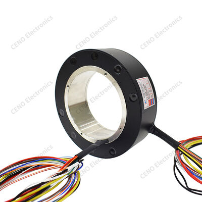 Slip ring through-hole pro pouzdro pro spolehlivý přenos rotační energie a signálu